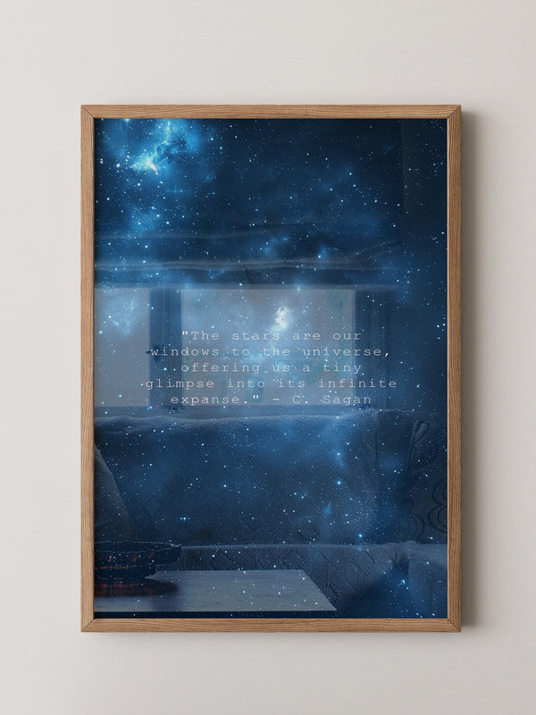 Sternenhimmel Zitat Universum Blau