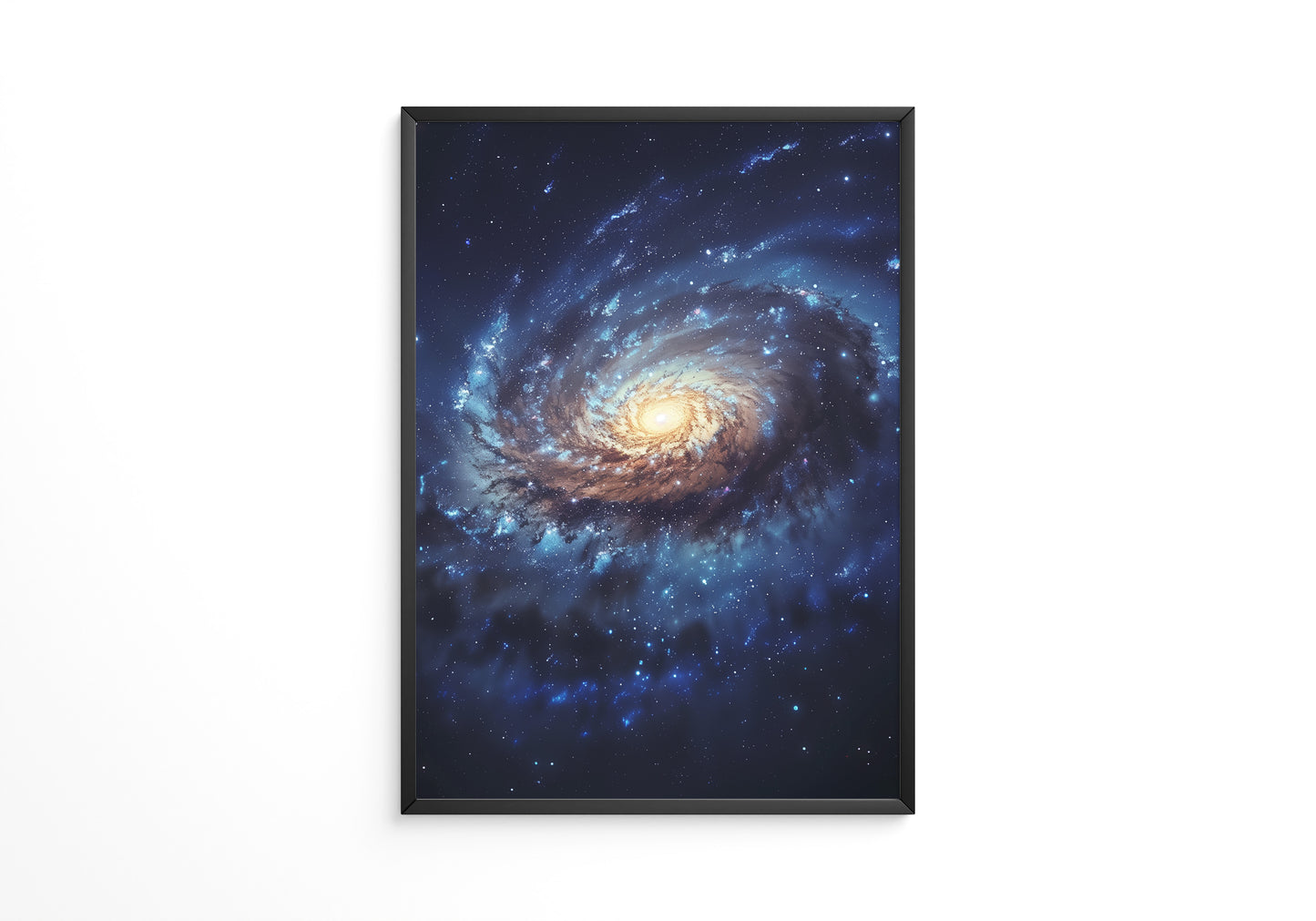 Galaxie Spiralstruktur blau