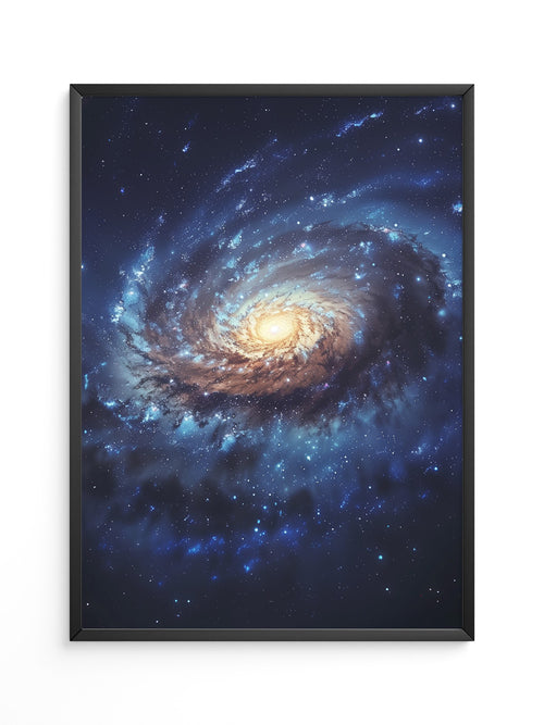 Galaxie Spiralstruktur blau