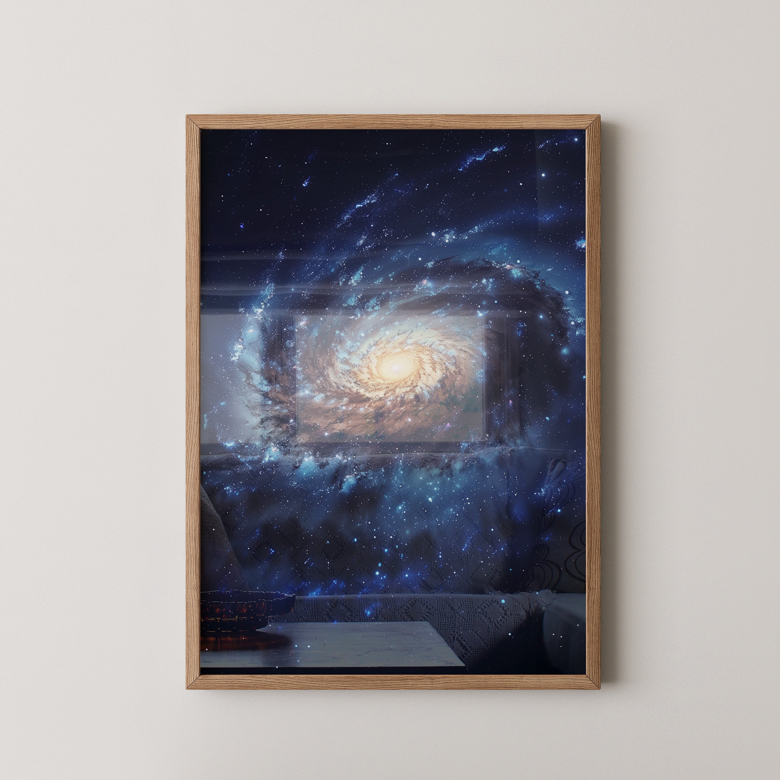 Galaxie Spiralstruktur blau
