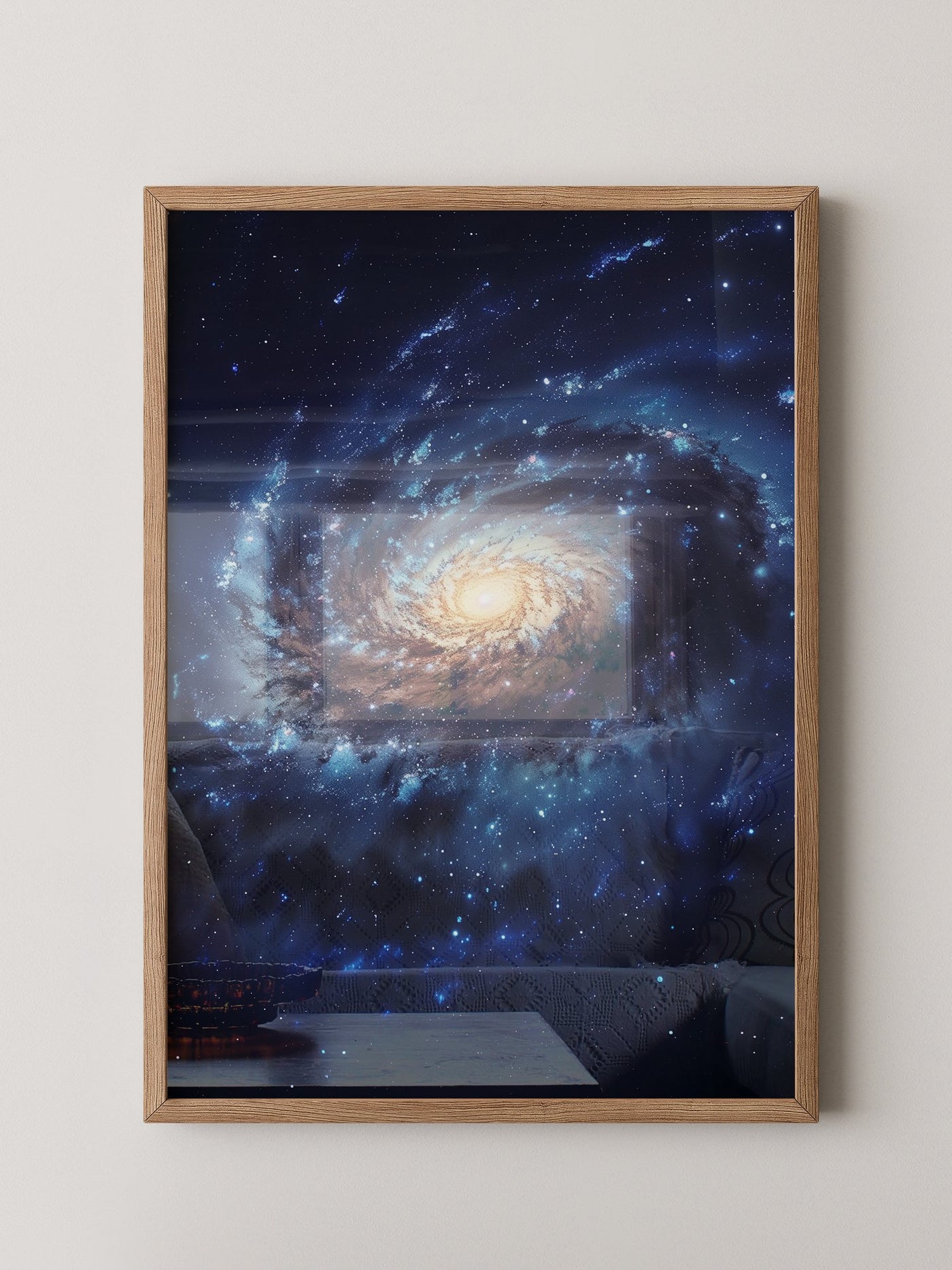 Galaxie Spiralstruktur blau