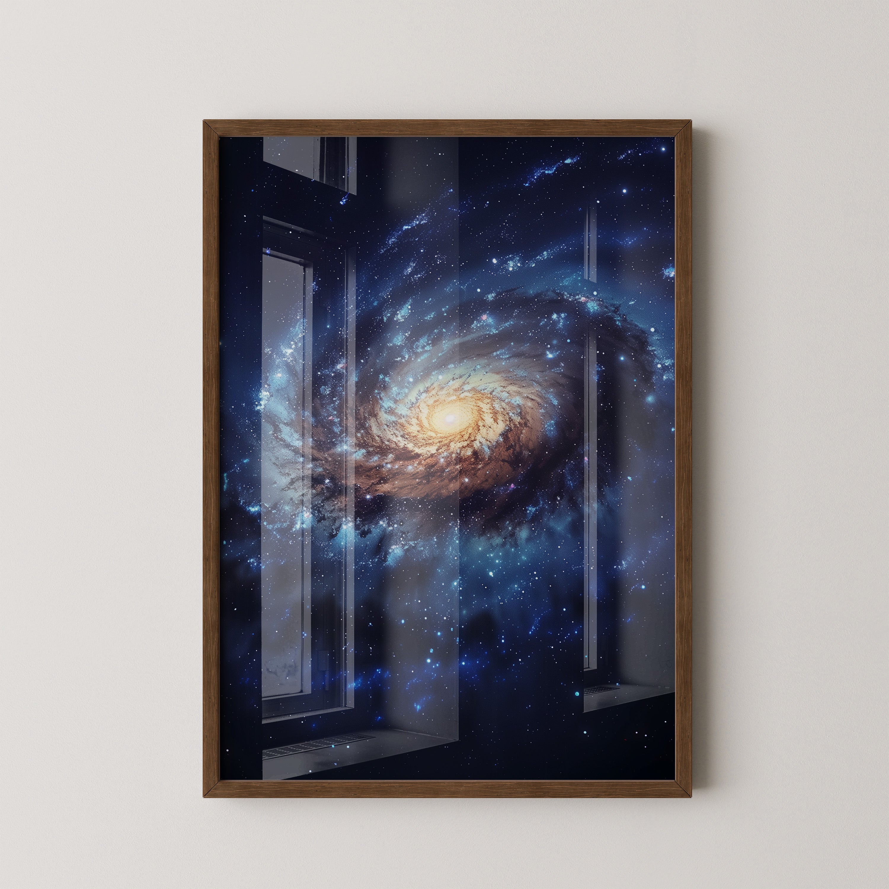 Galaxie Spiralstruktur blau