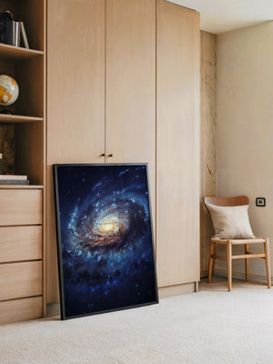 Galaxie Spiralstruktur blau