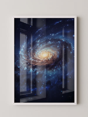 Galaxie Spiralstruktur blau