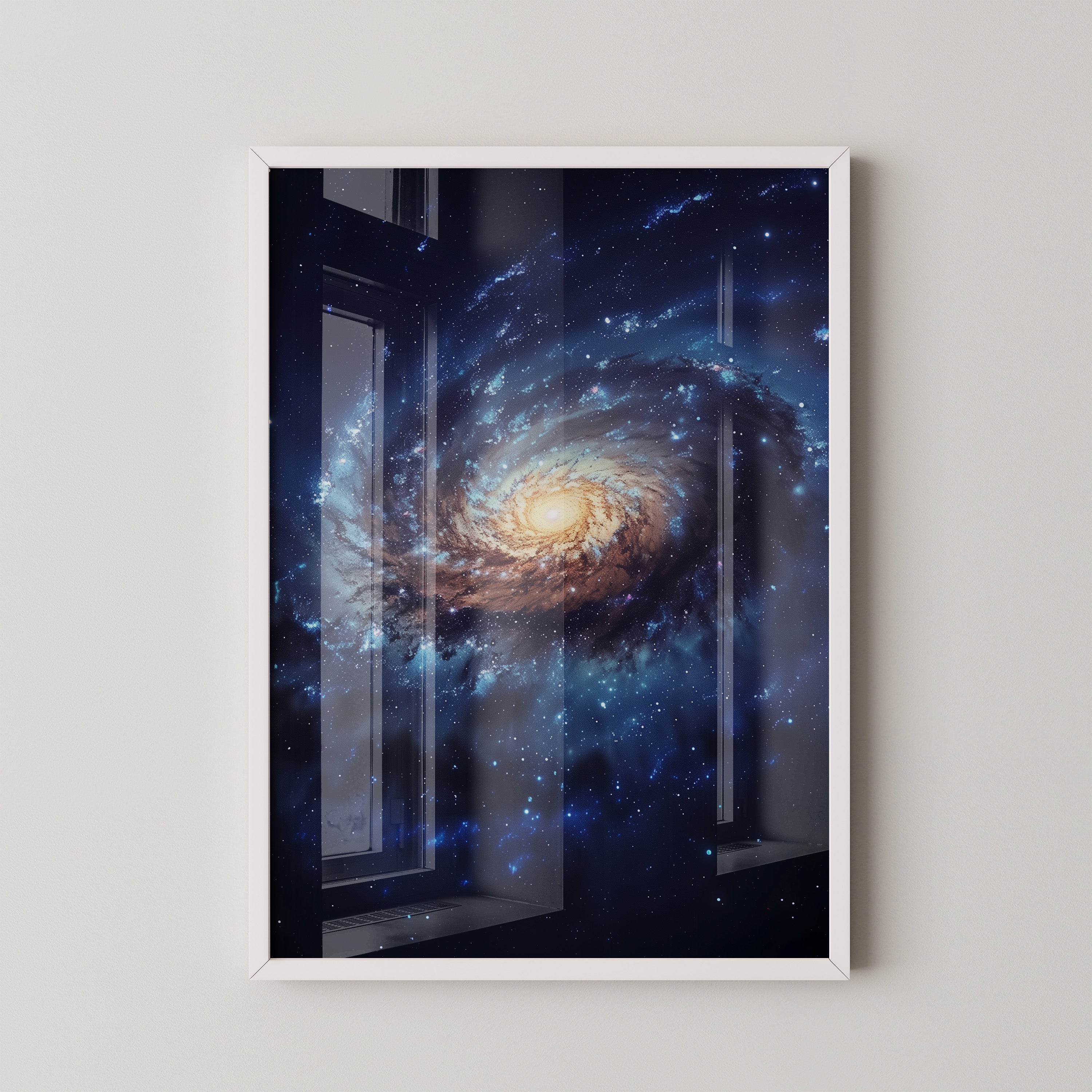 Galaxie Spiralstruktur blau