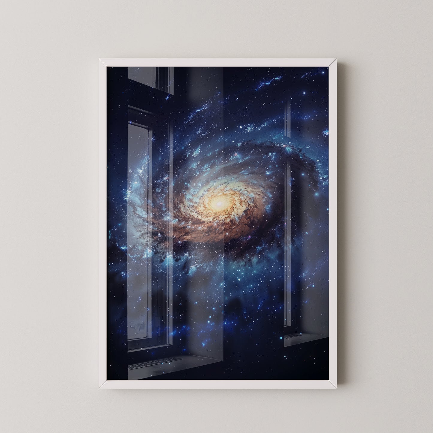 Galaxie Spiralstruktur blau