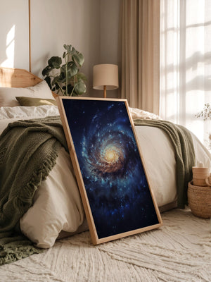Galaxie Spiralstruktur blau