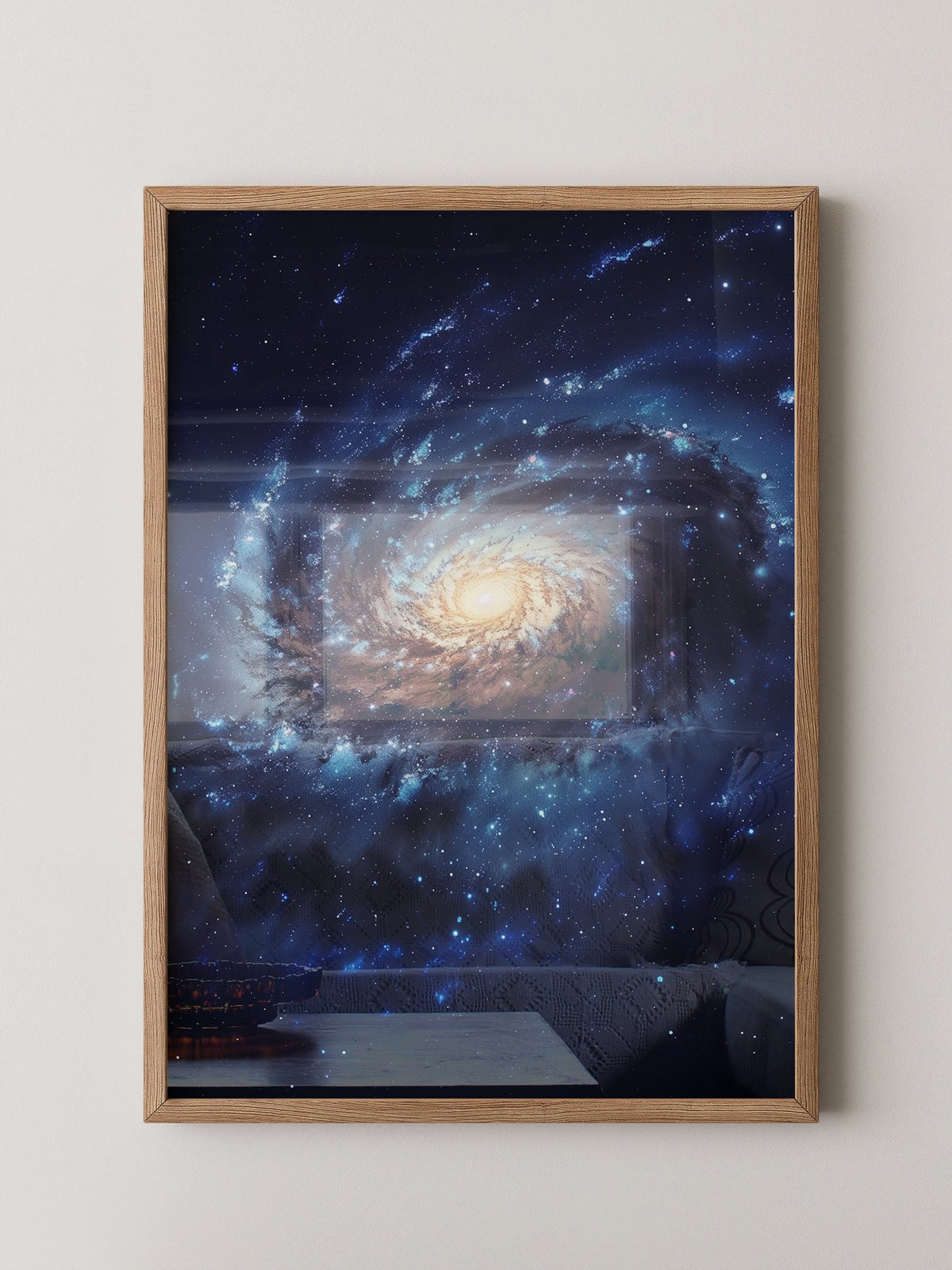 Galaxie Spiralstruktur blau