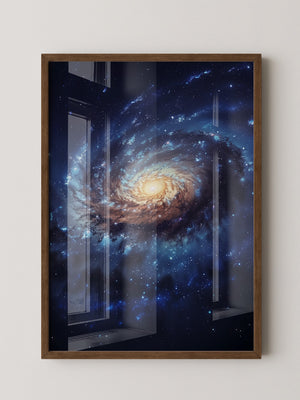 Galaxie Spiralstruktur blau