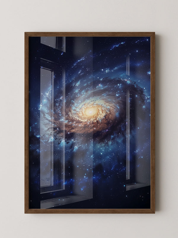 Galaxie Spiralstruktur blau