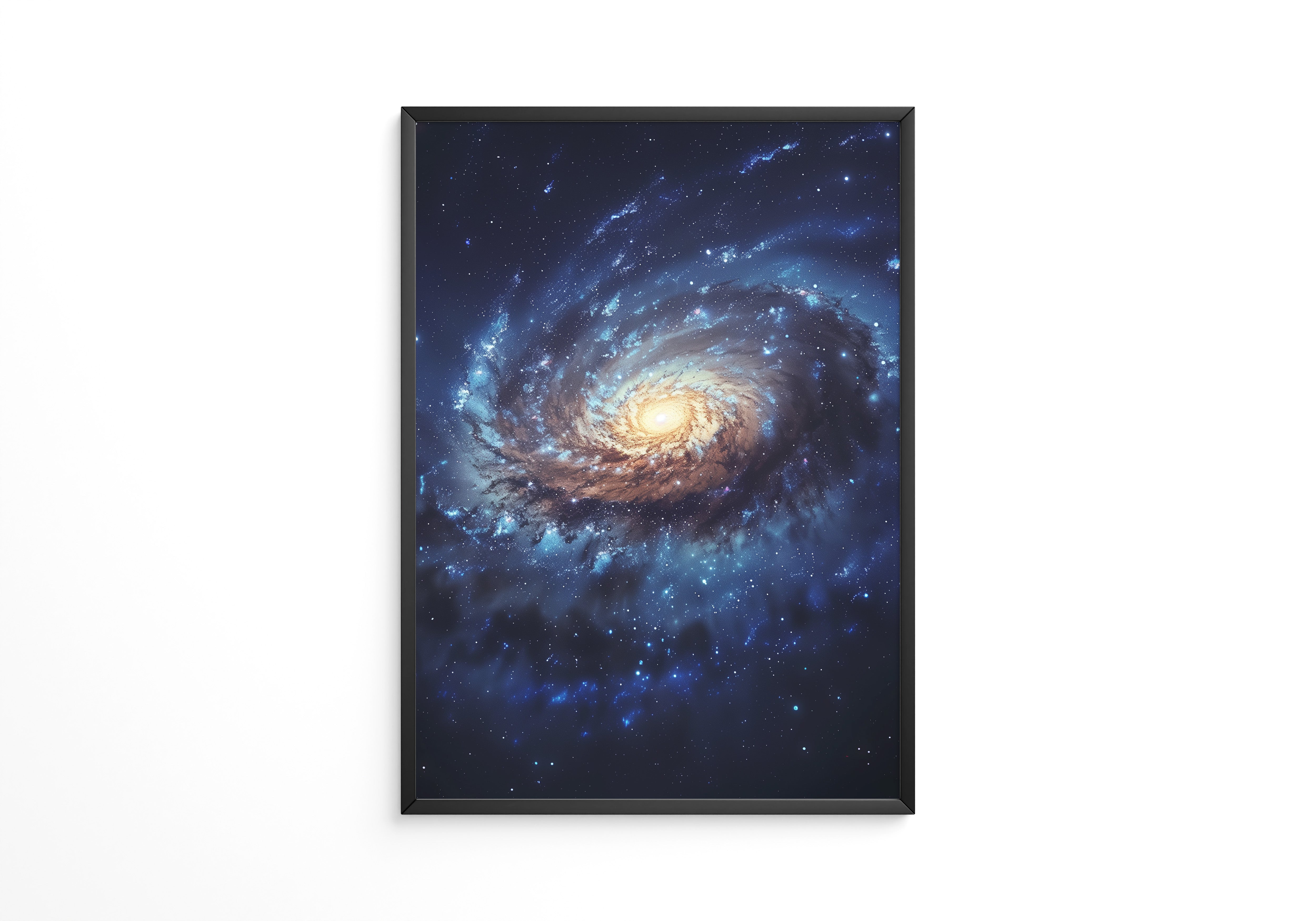 Galaxie Spiralstruktur blau