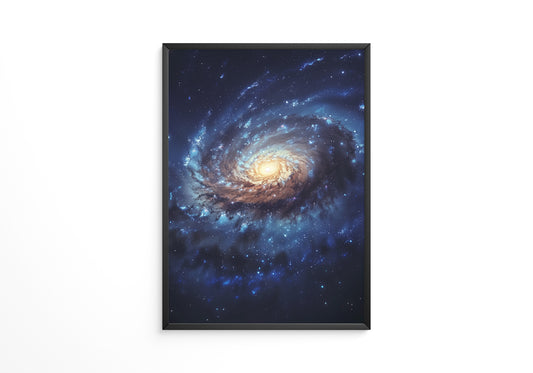 Galaxie Spiralstruktur blau