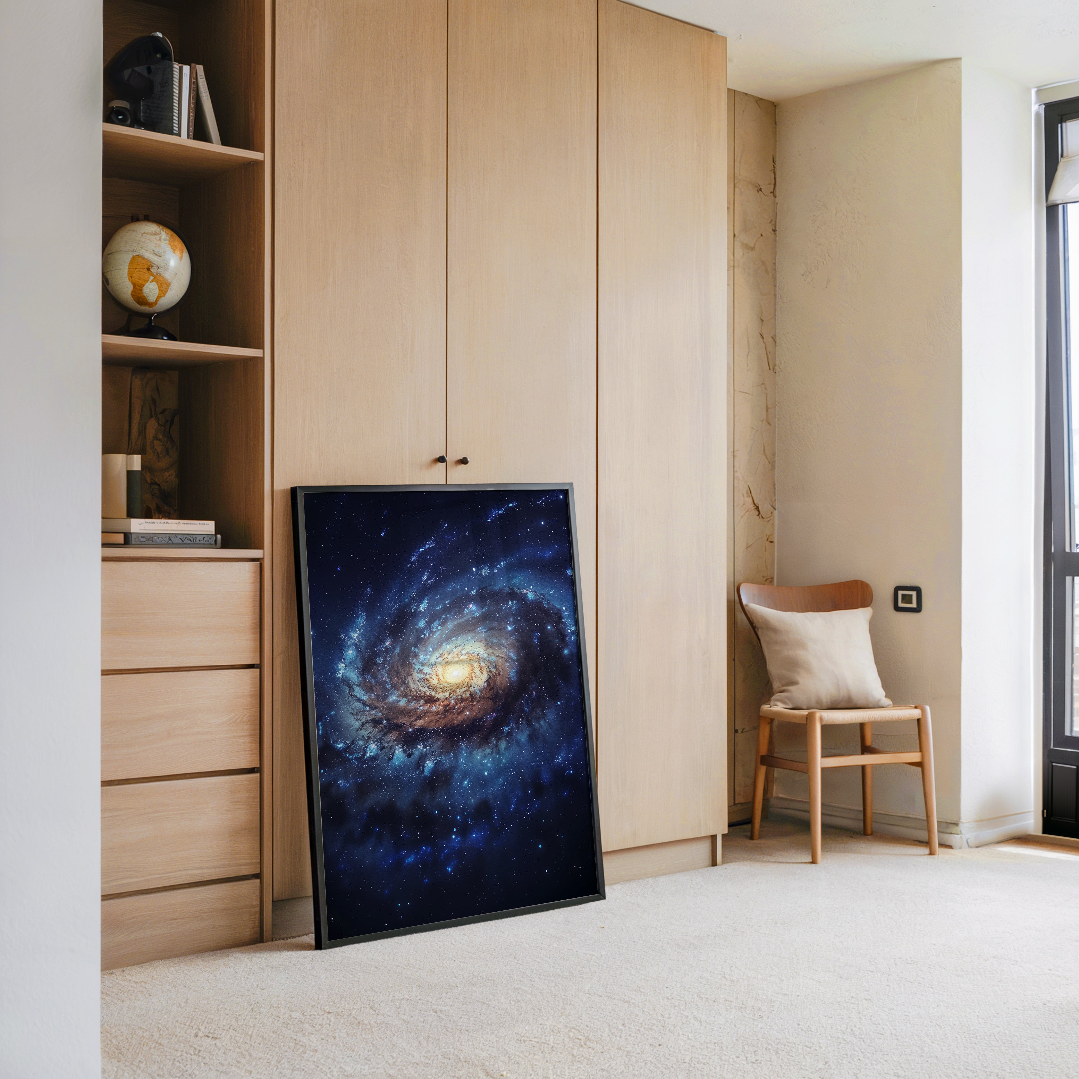 Galaxie Spiralstruktur blau