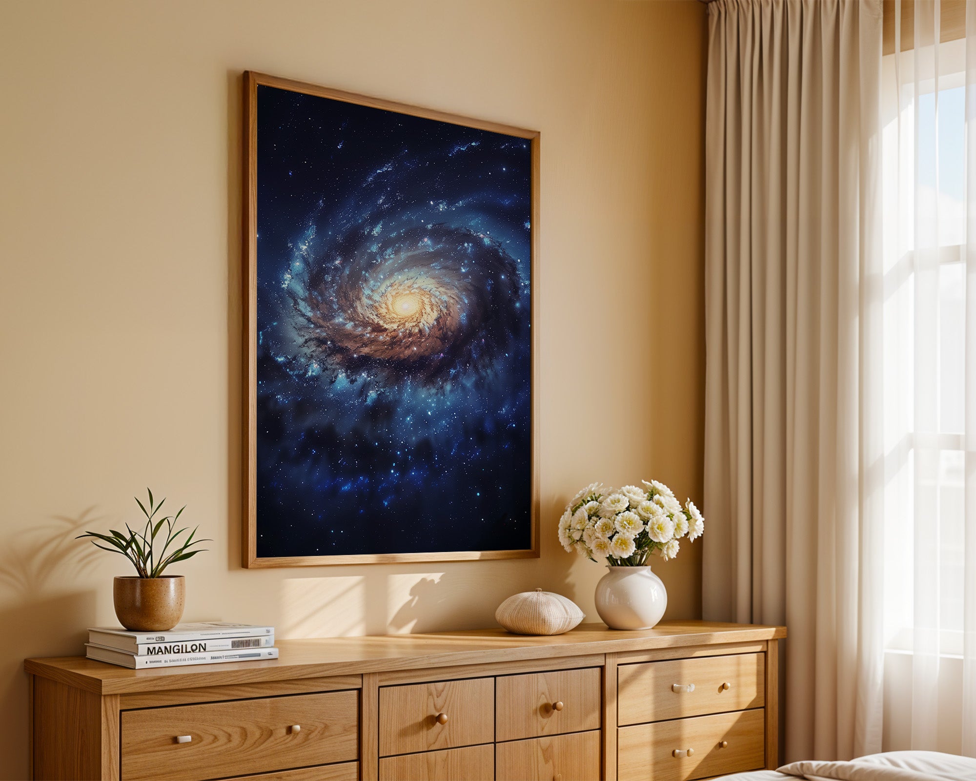 Galaxie Spiralstruktur blau