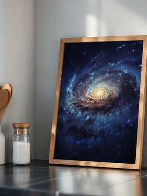 Galaxie Spiralstruktur blau