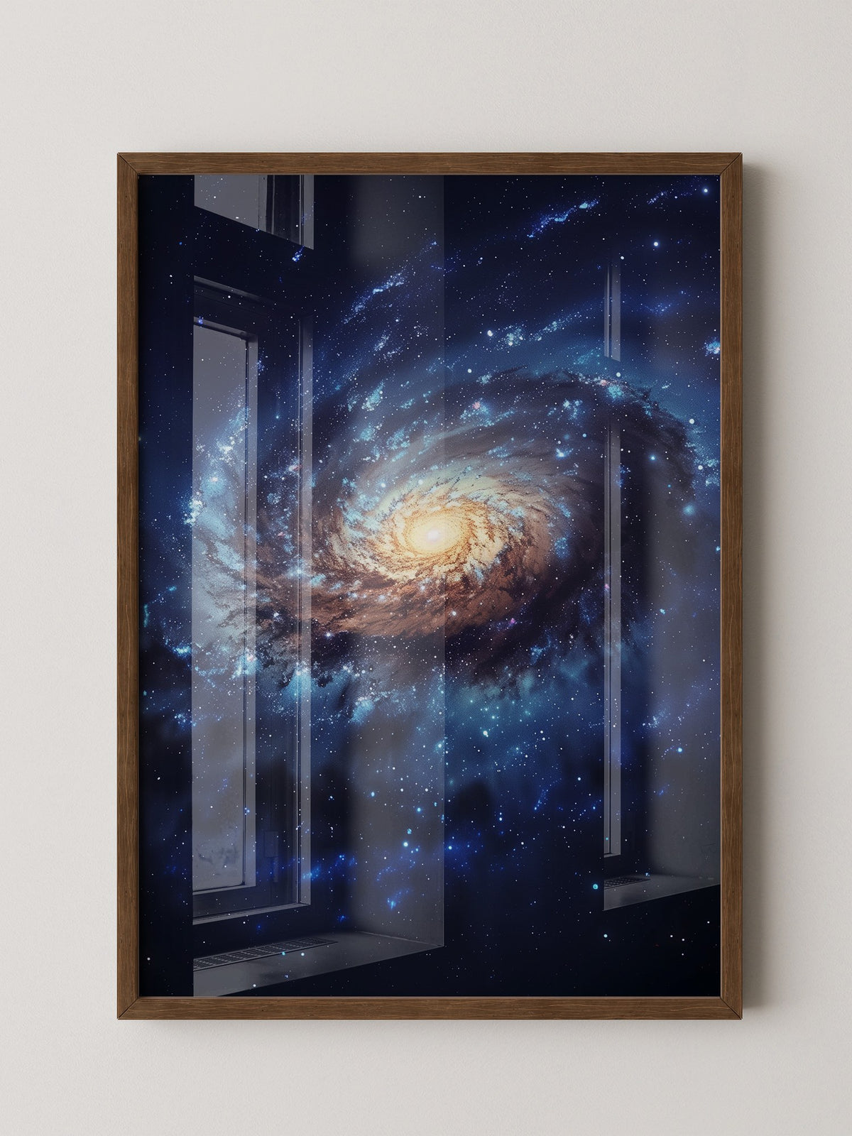 Galaxie Spiralstruktur blau