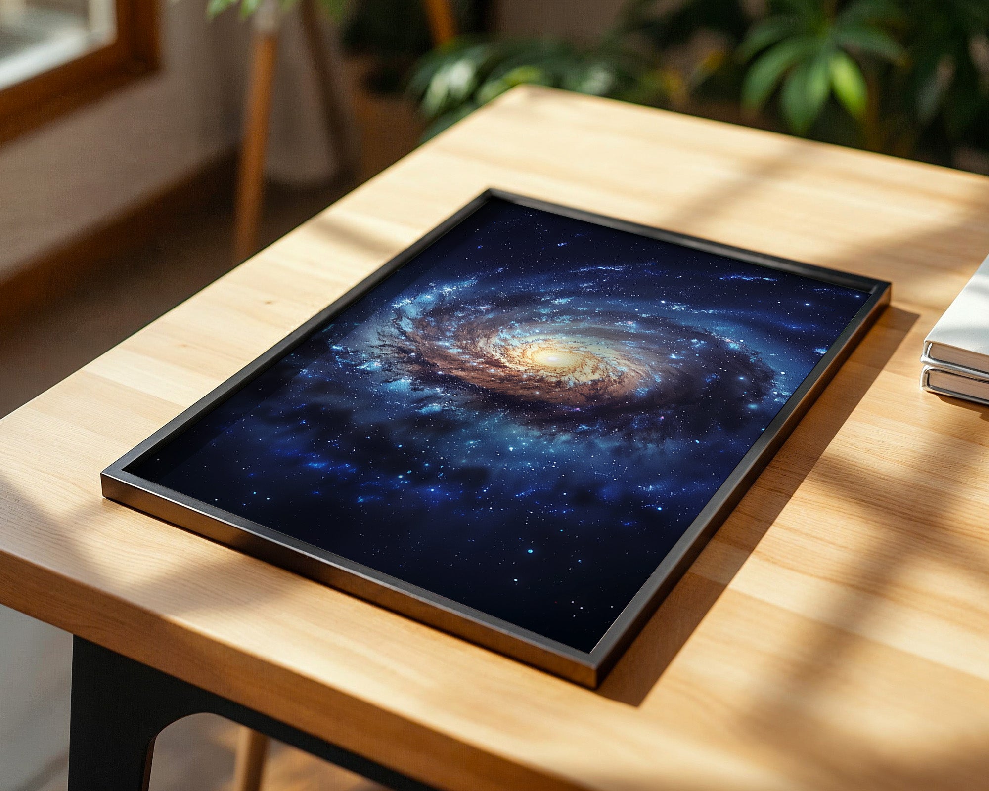 Galaxie Spiralstruktur blau