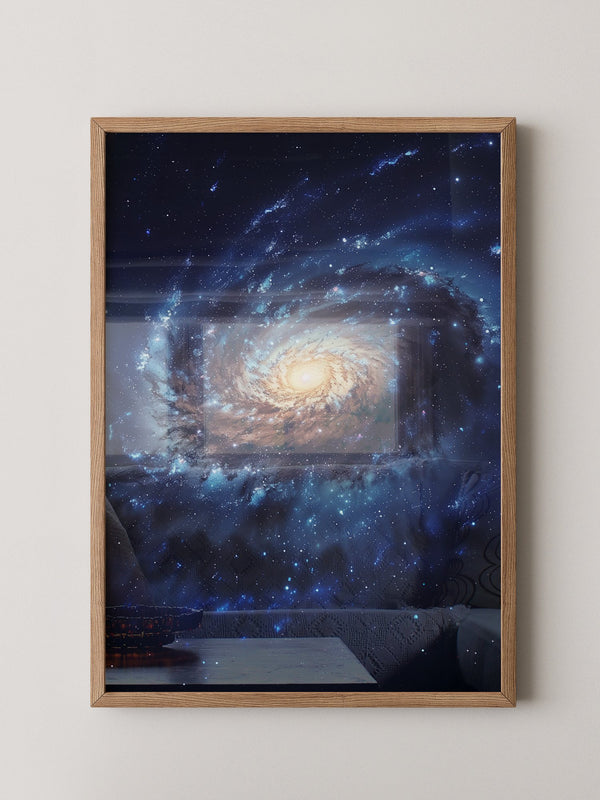 Galaxie Spiralstruktur blau