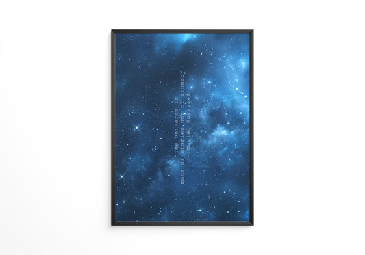 Galaxie Nachthimmel Blau