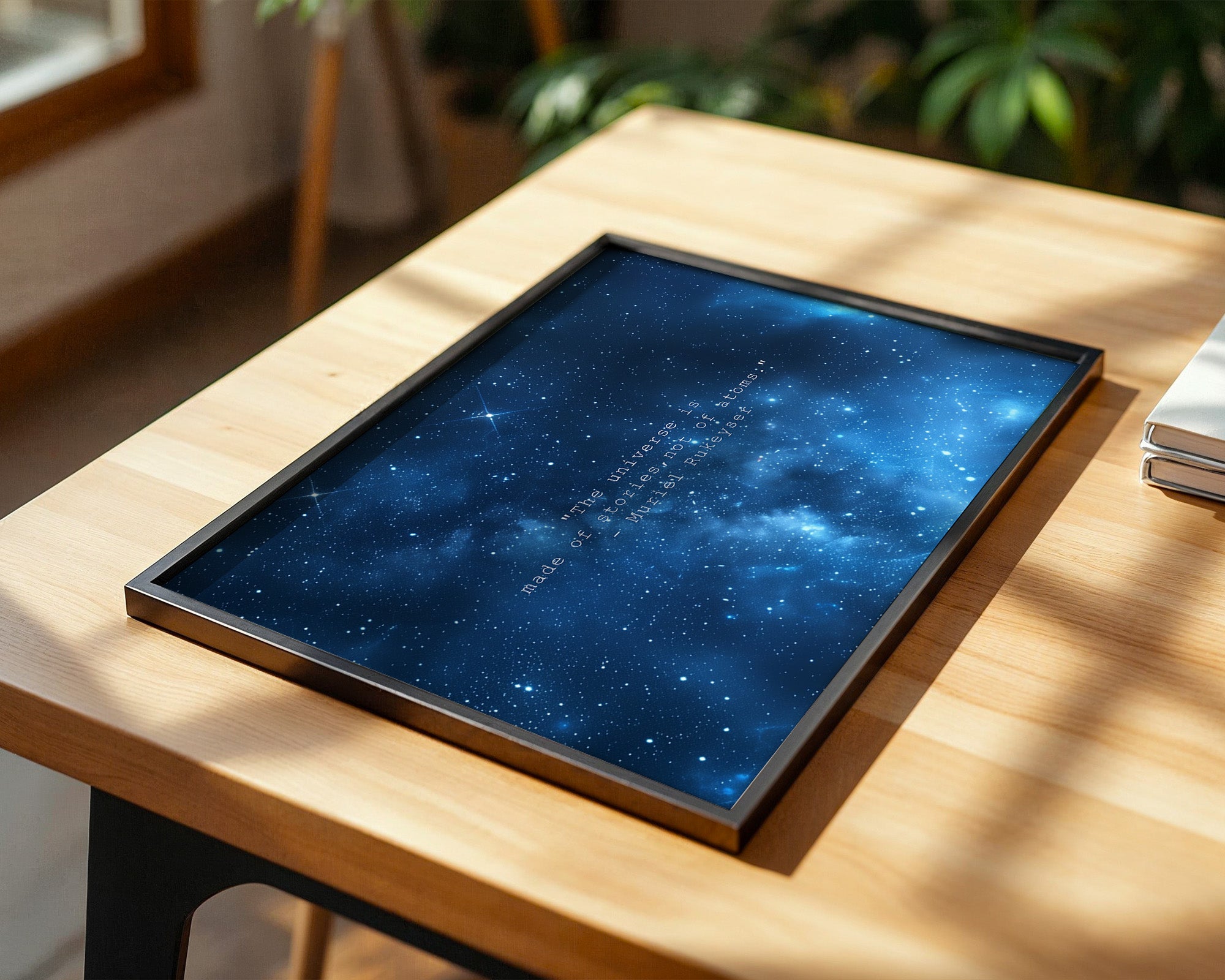 Galaxie Nachthimmel Blau