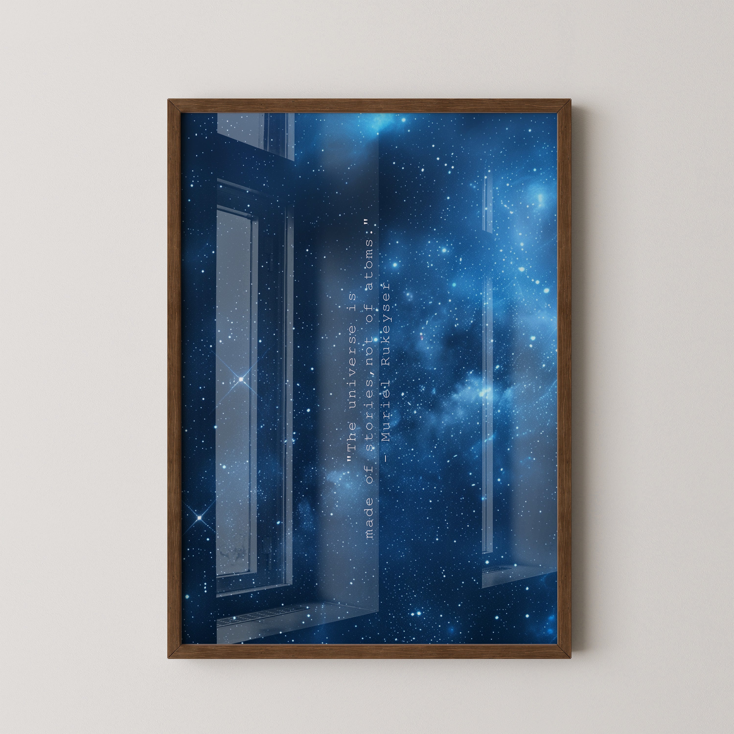 Galaxie Nachthimmel Blau