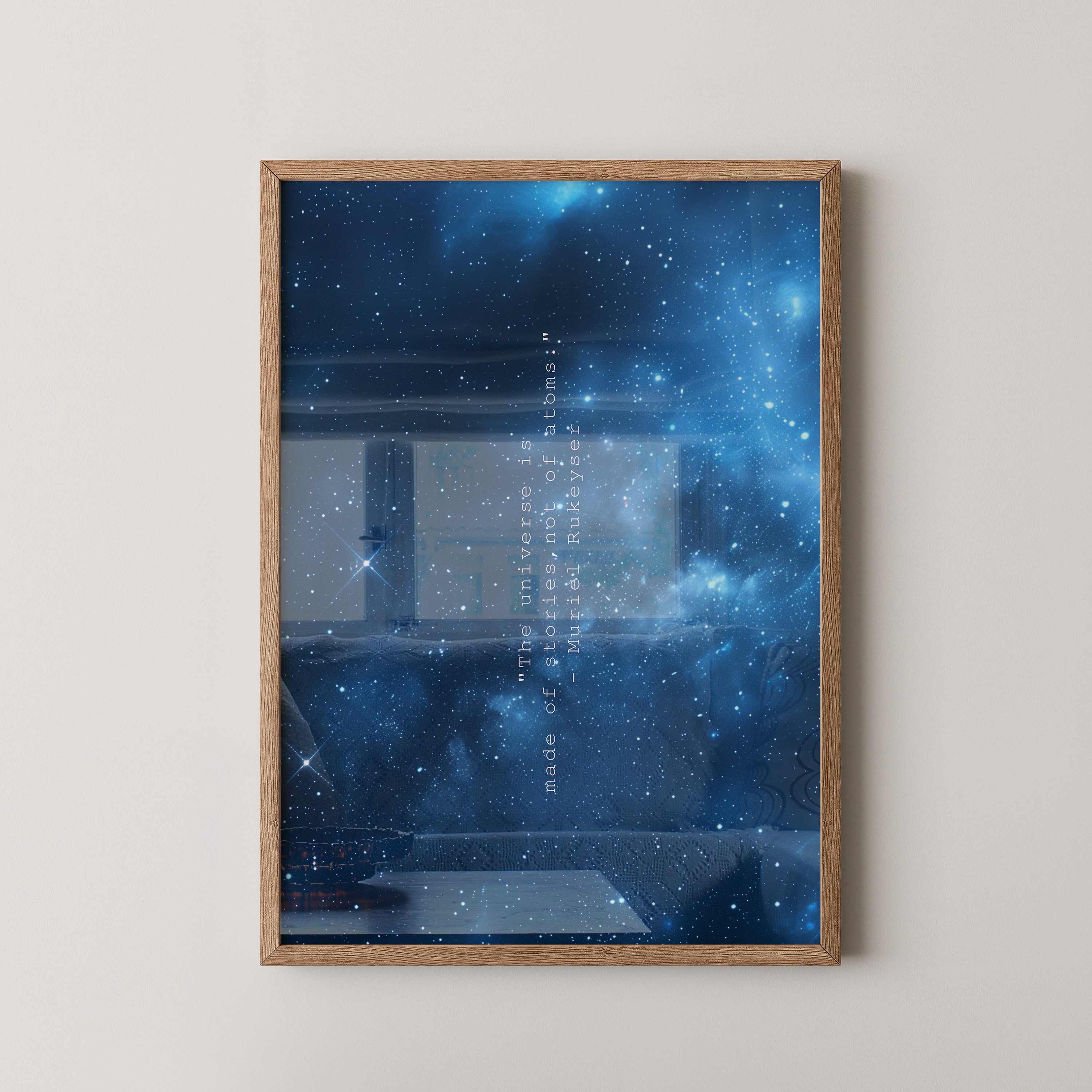 Galaxie Nachthimmel Blau