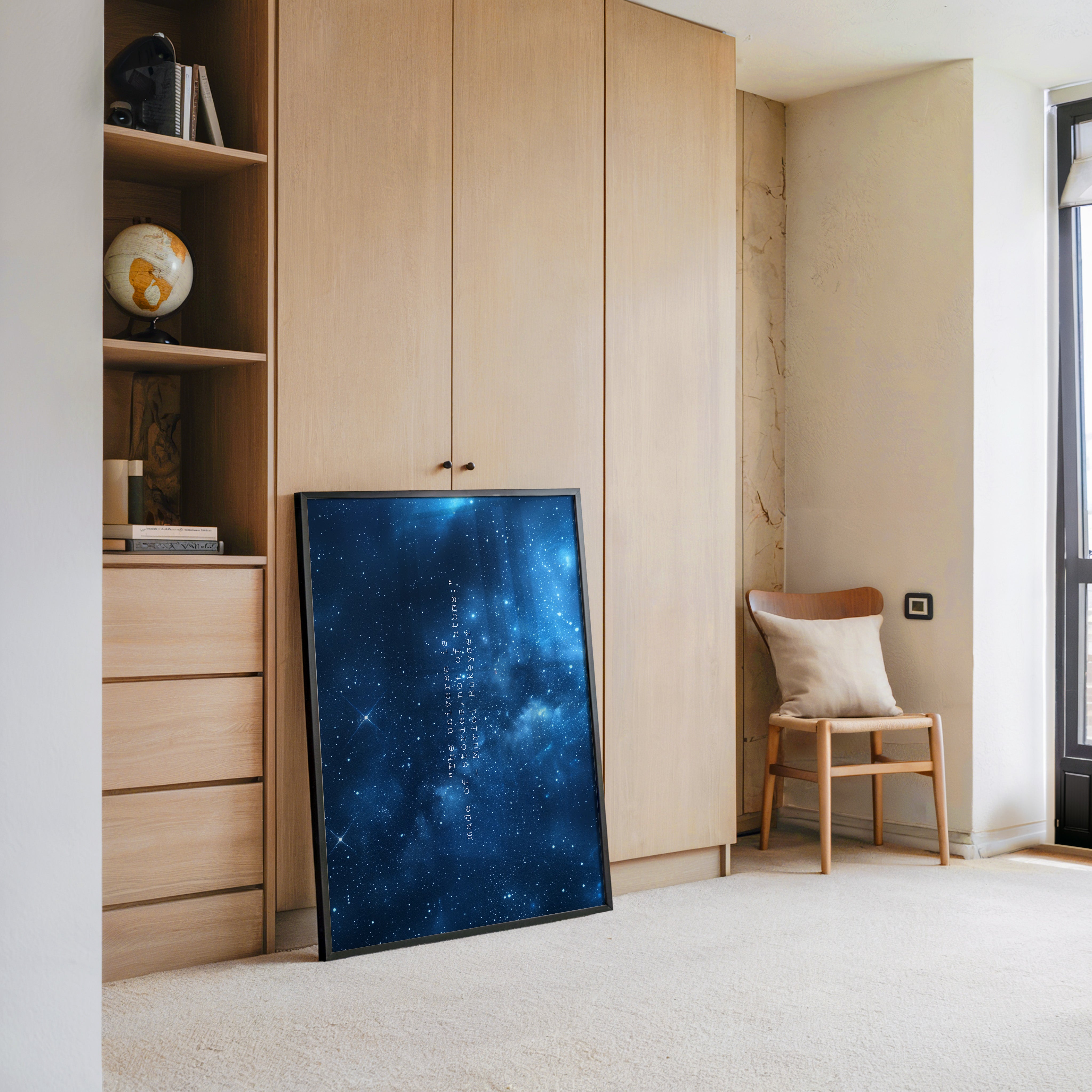 Galaxie Nachthimmel Blau