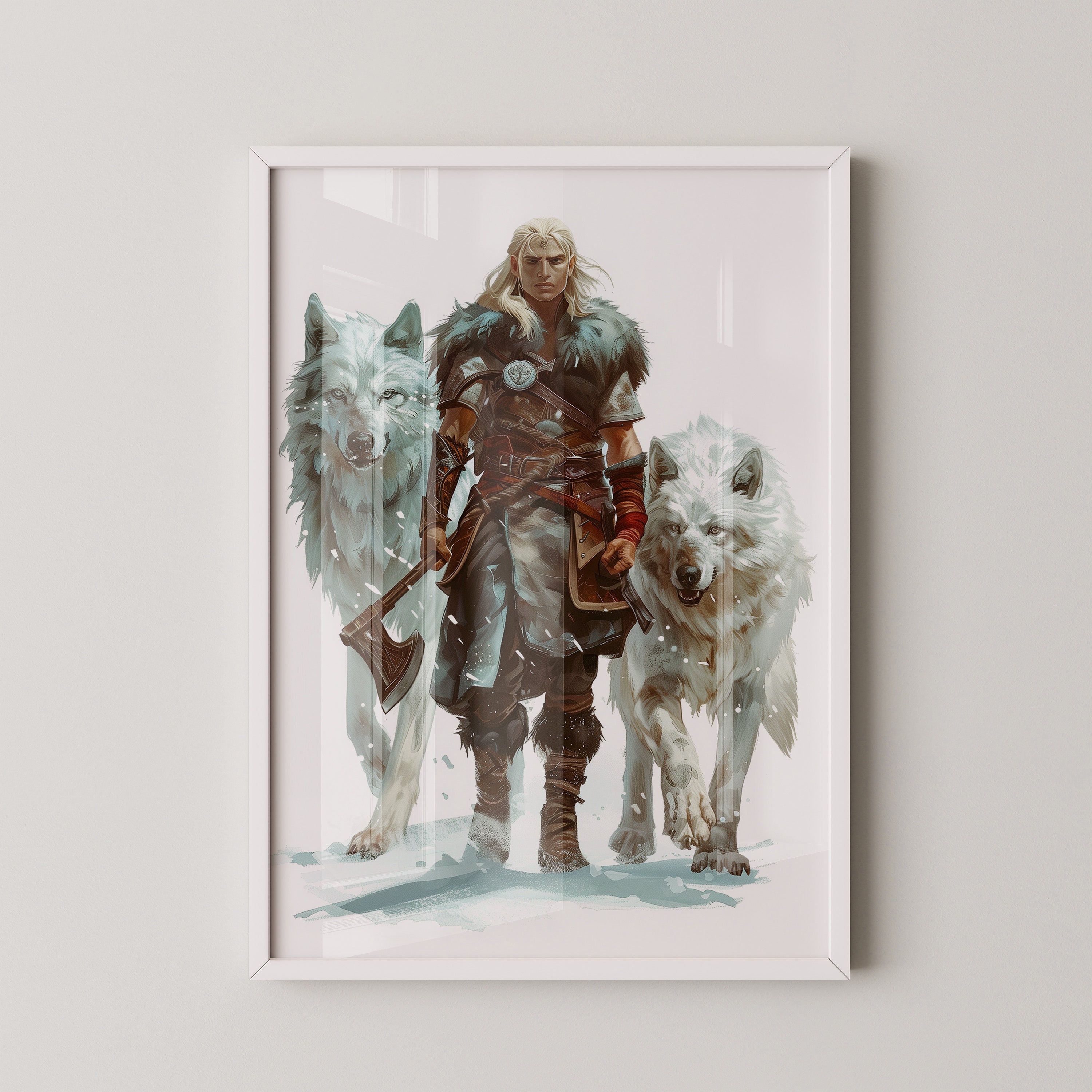 Krieger mit Wölfen episch