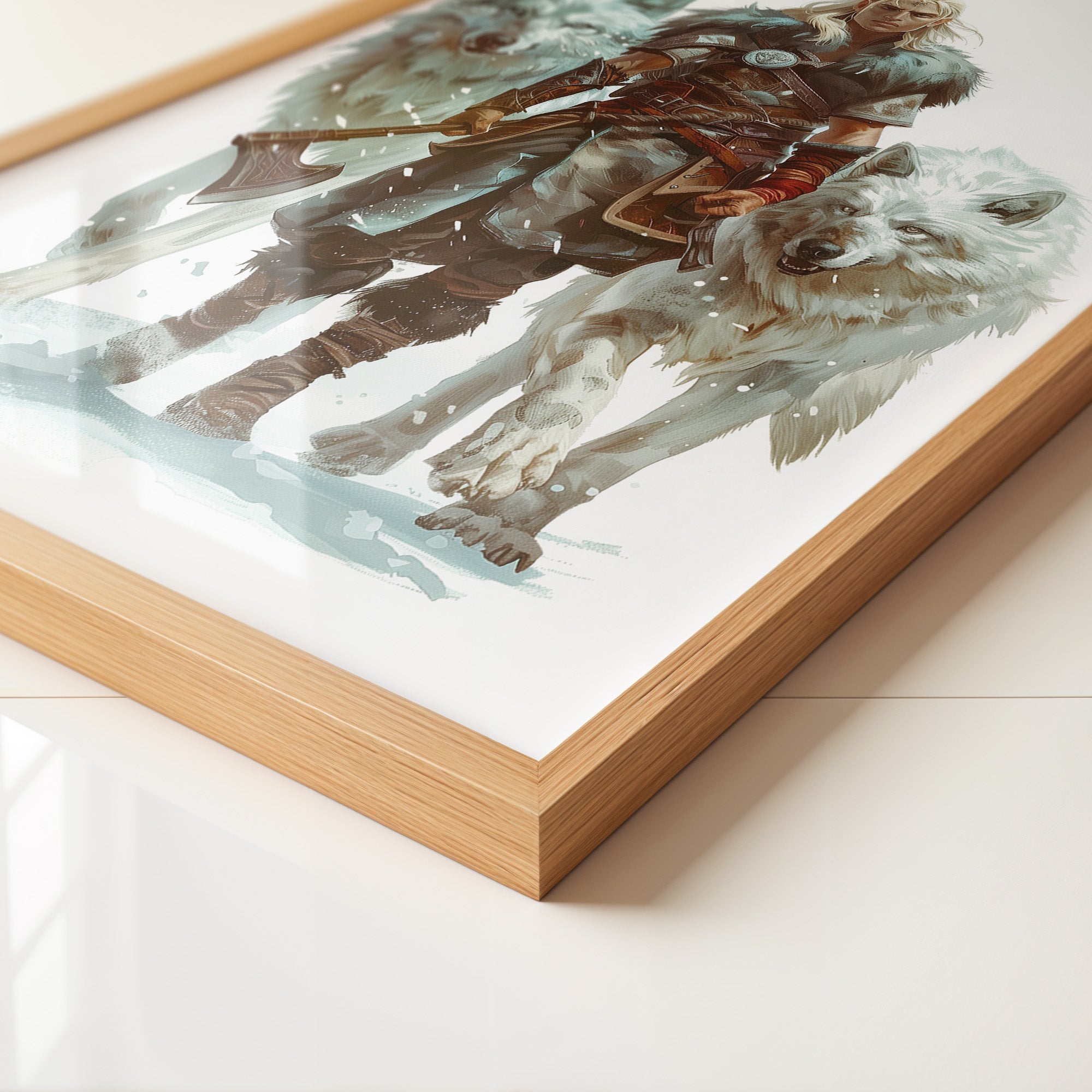 Krieger mit Wölfen episch