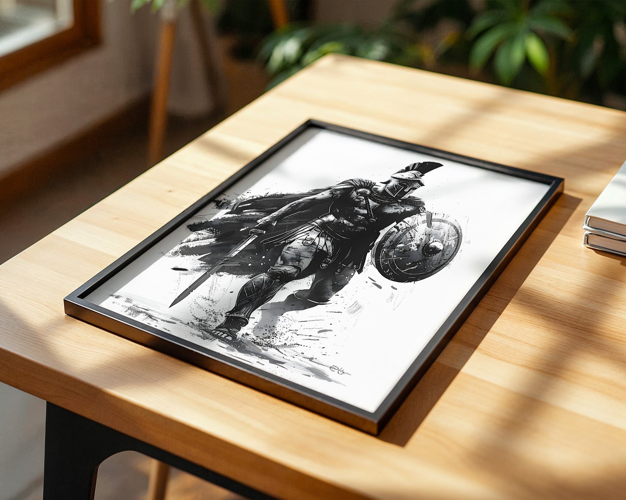 Krieger Graphic Schwarzweiß