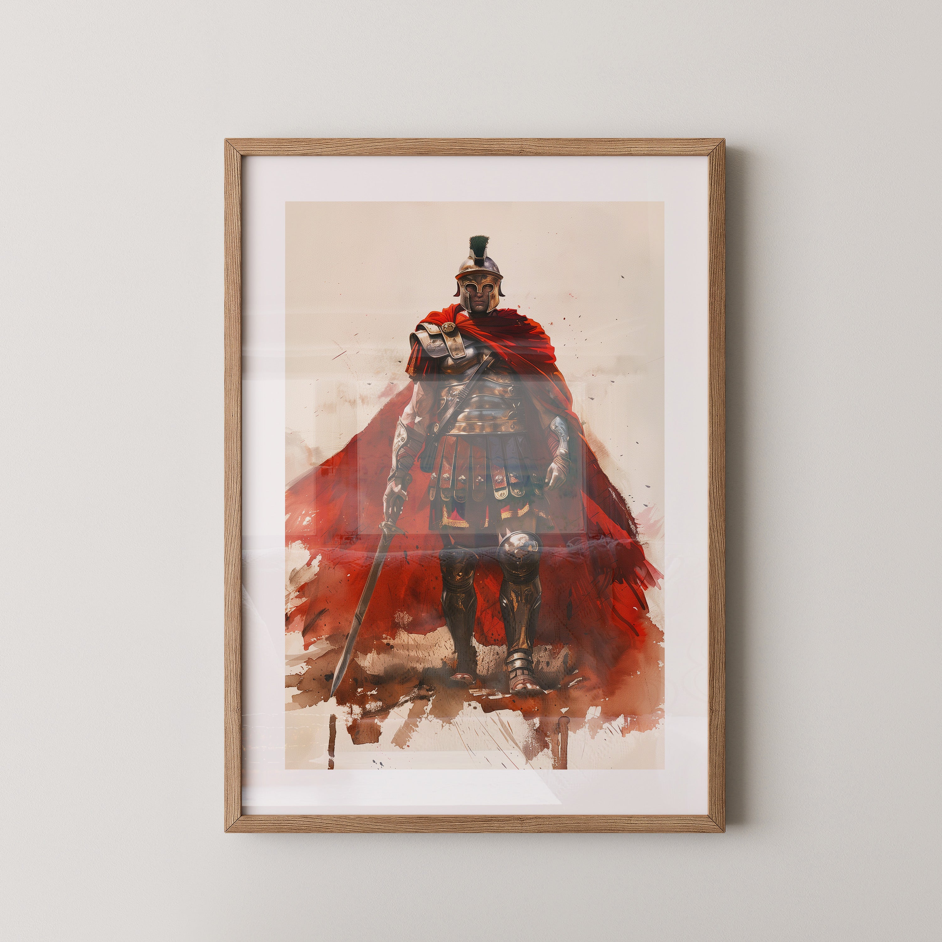 Römischer Soldat roter Umhang