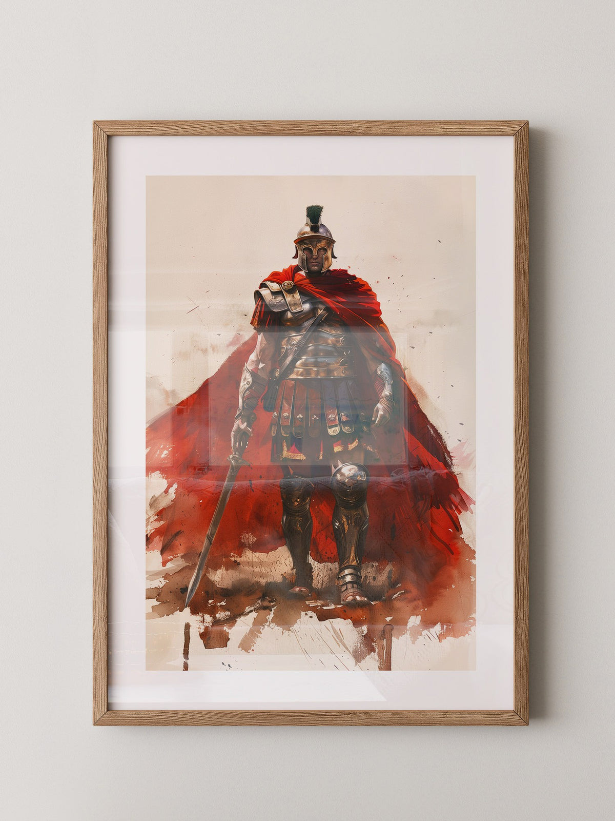 Römischer Soldat roter Umhang