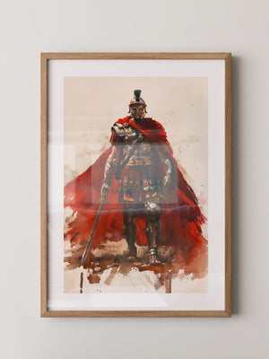 Römischer Soldat roter Umhang