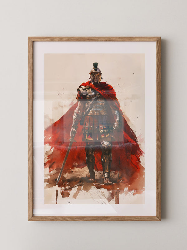 Römischer Soldat roter Umhang