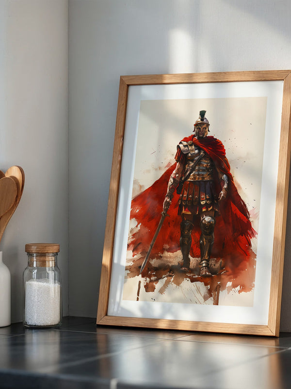 Römischer Soldat roter Umhang