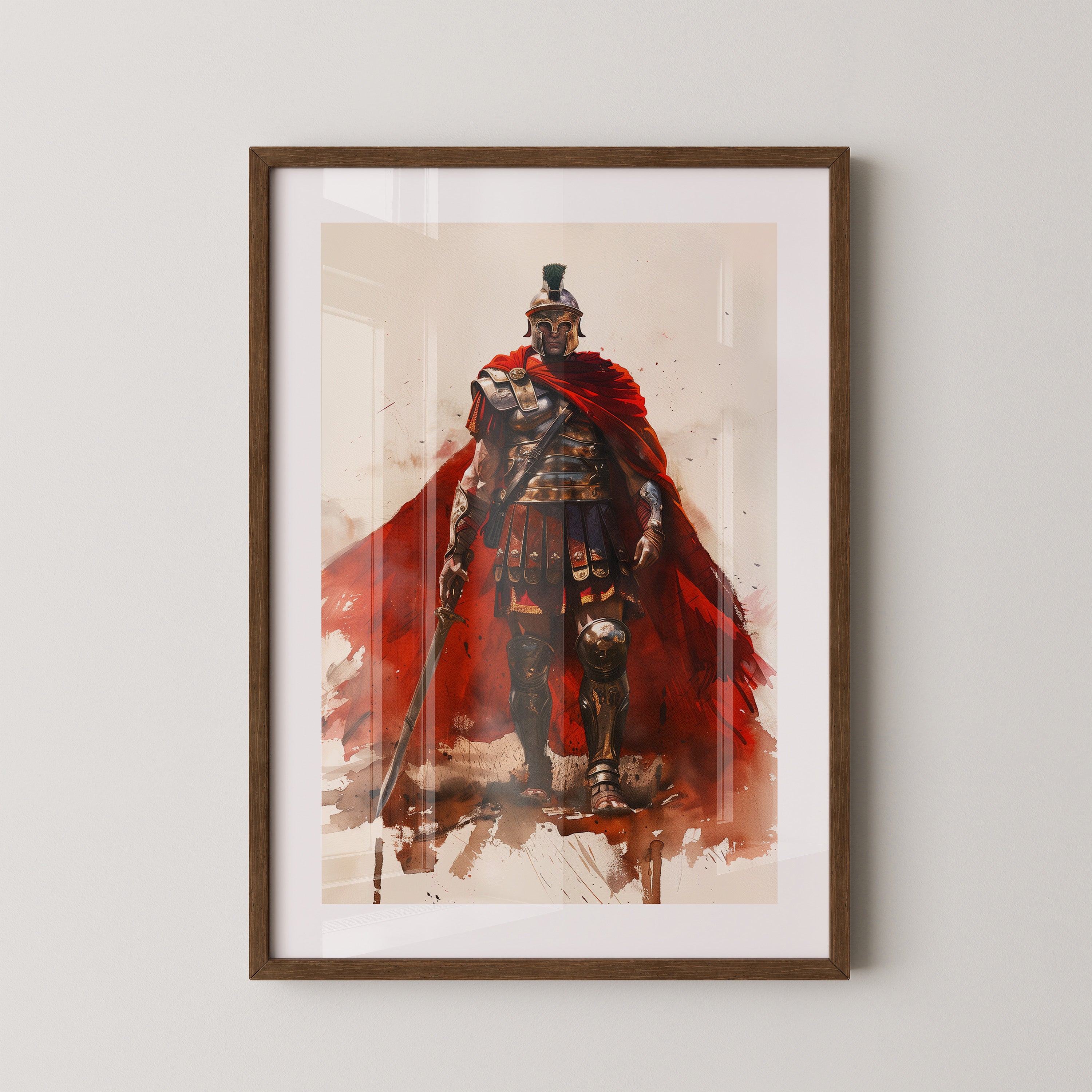 Römischer Soldat roter Umhang