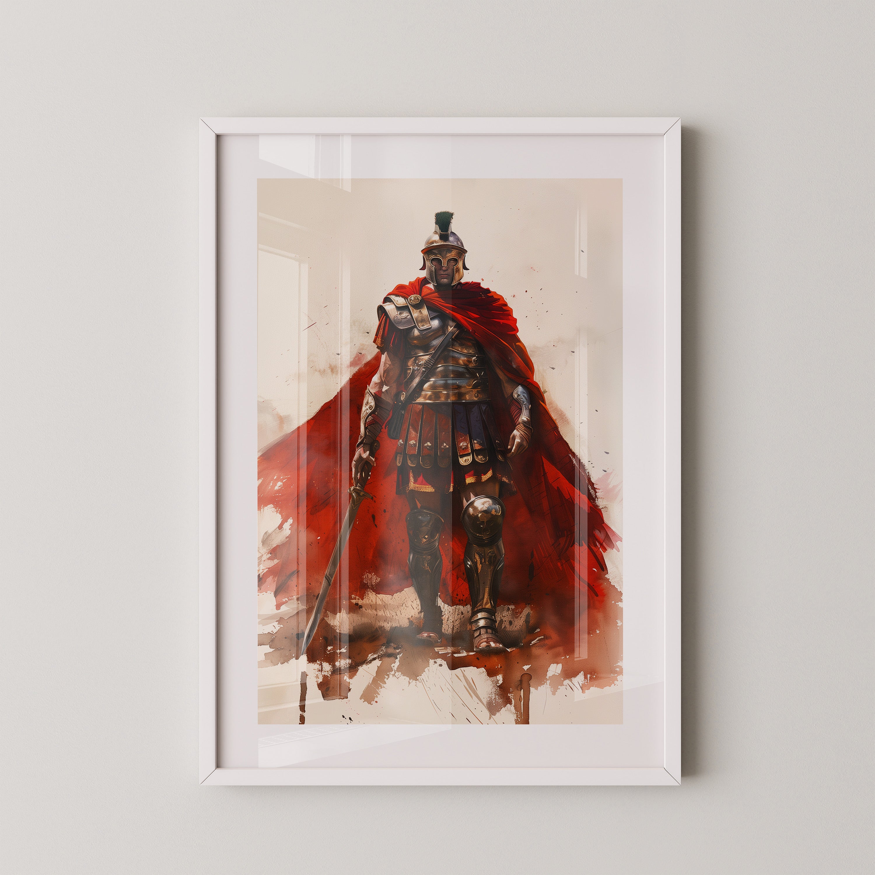 Römischer Soldat roter Umhang