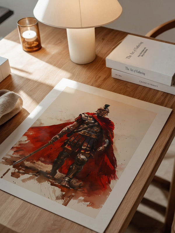 Römischer Soldat roter Umhang