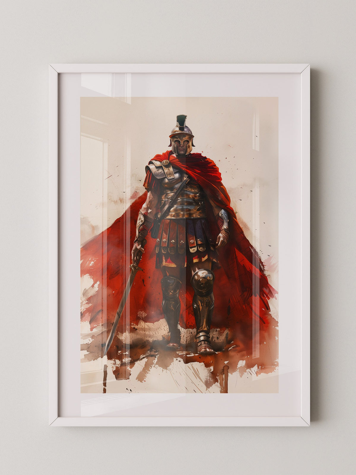 Römischer Soldat roter Umhang
