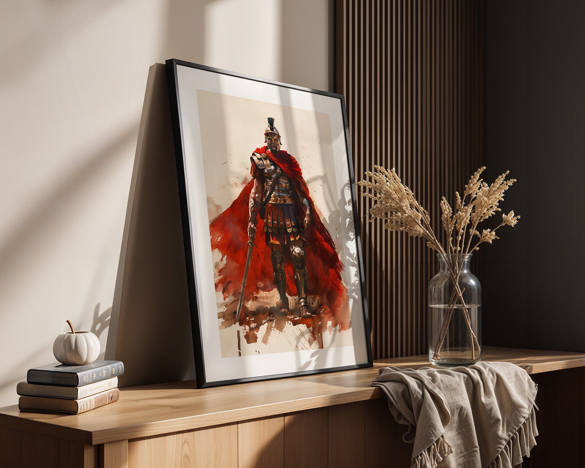 Römischer Soldat roter Umhang