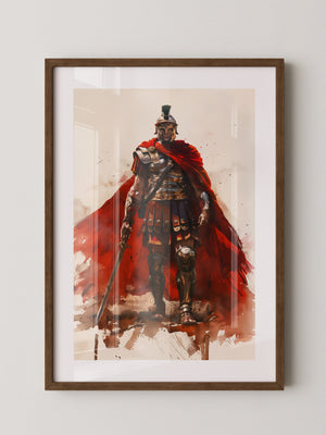 Römischer Soldat roter Umhang