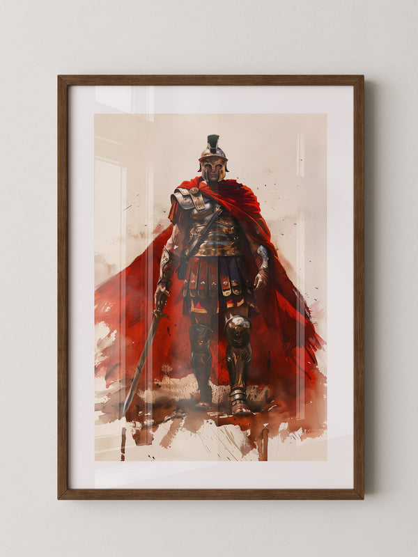 Römischer Soldat roter Umhang