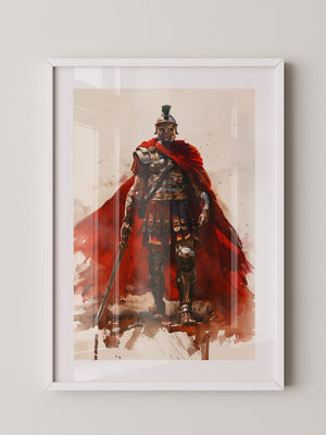 Römischer Soldat roter Umhang