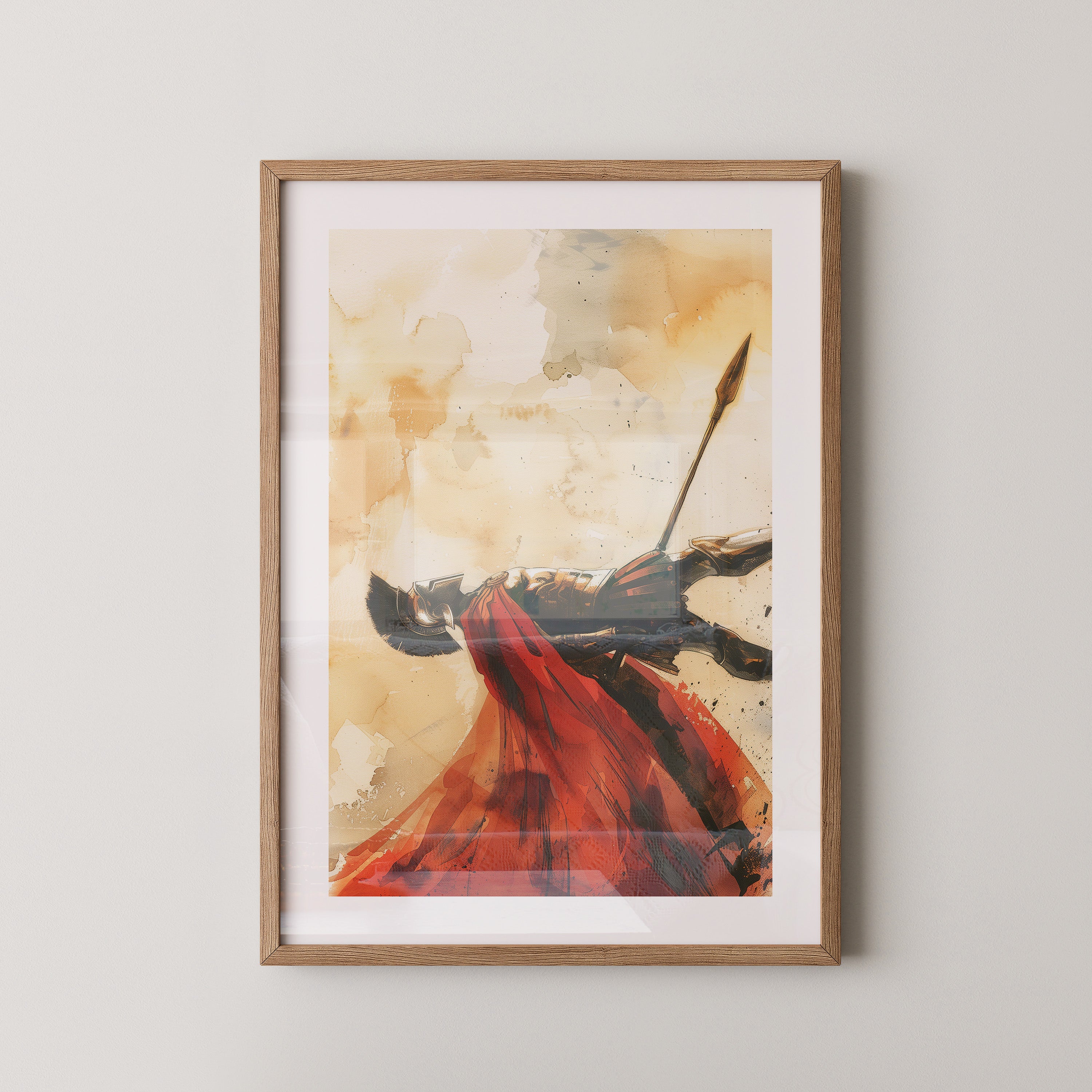 Spartaner Rüstung Aquarell