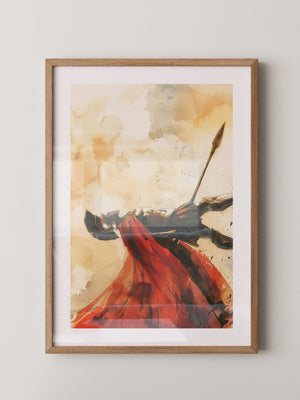 Spartaner Rüstung Aquarell