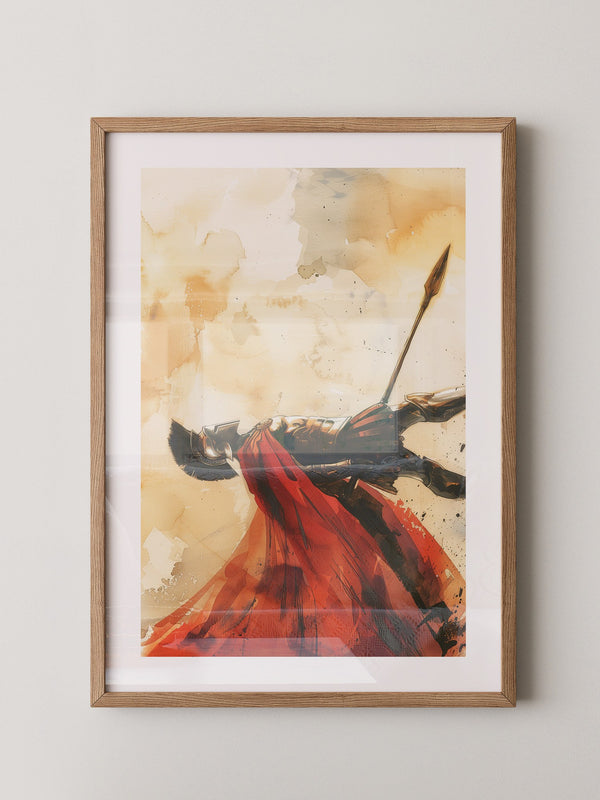 Spartaner Rüstung Aquarell