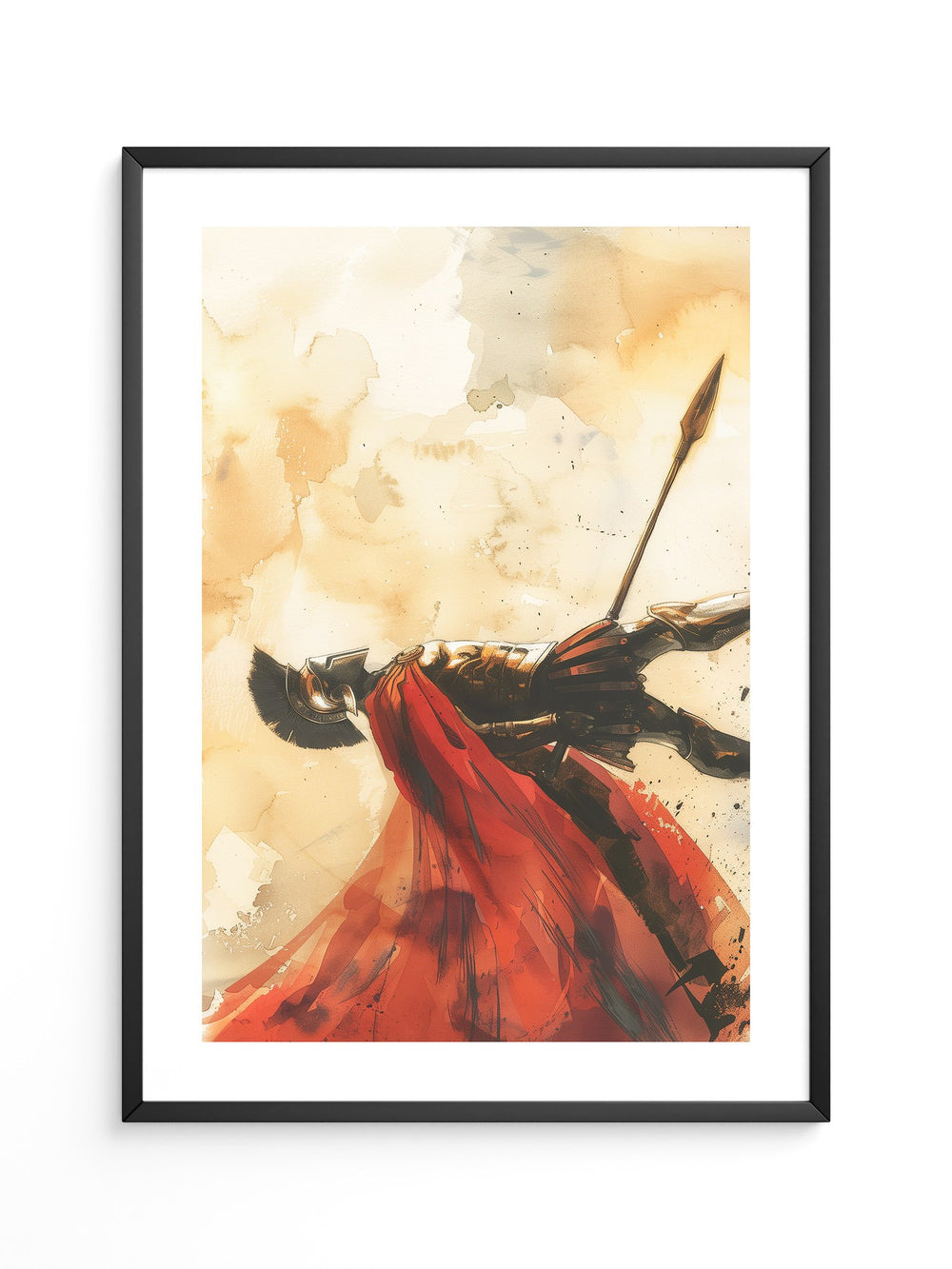 Spartaner Rüstung Aquarell