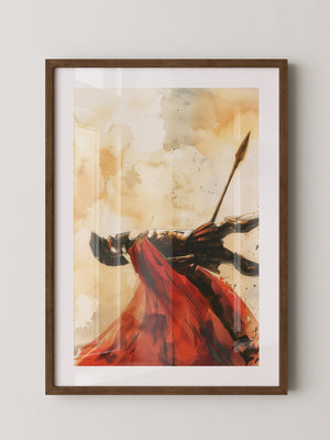 Spartaner Rüstung Aquarell