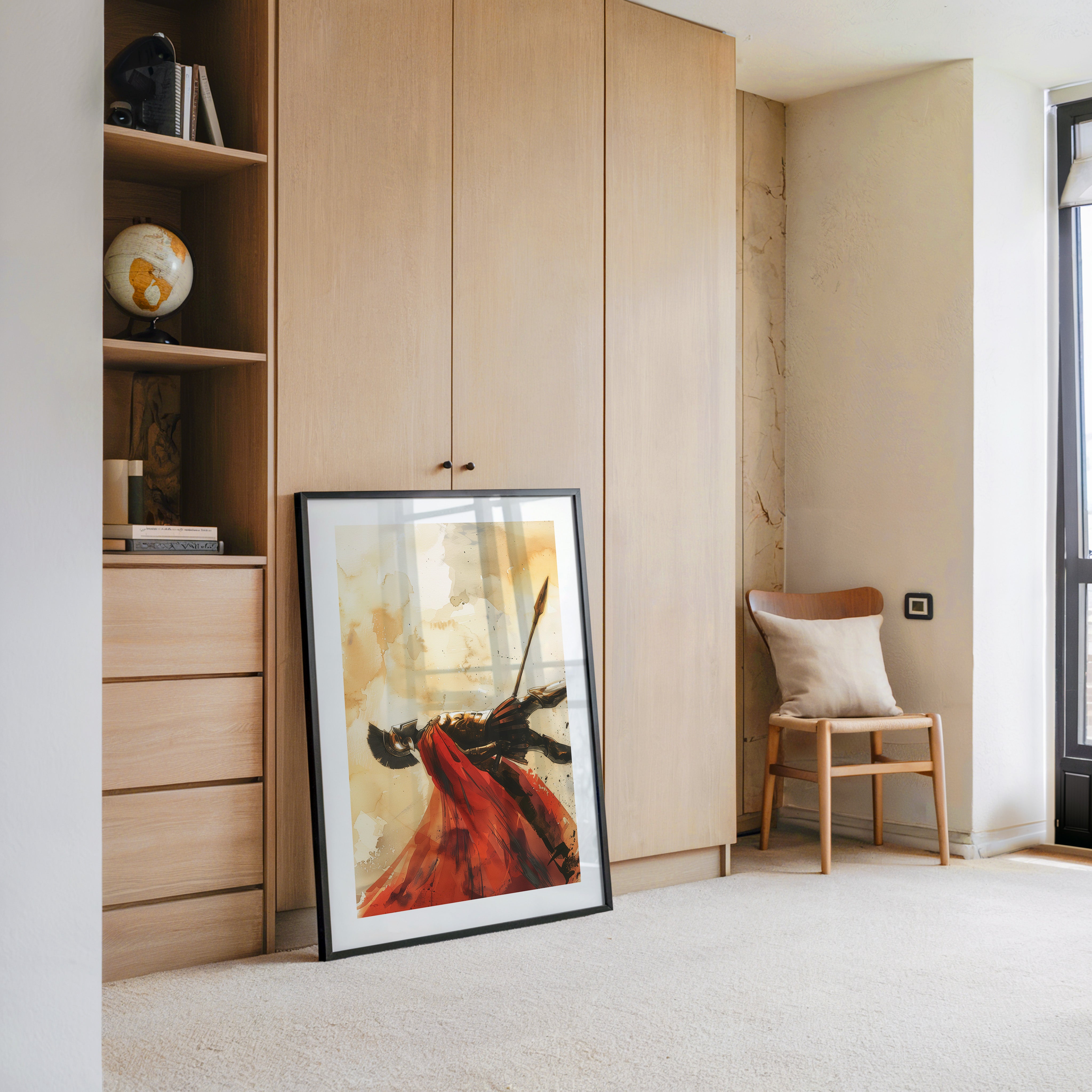 Spartaner Rüstung Aquarell