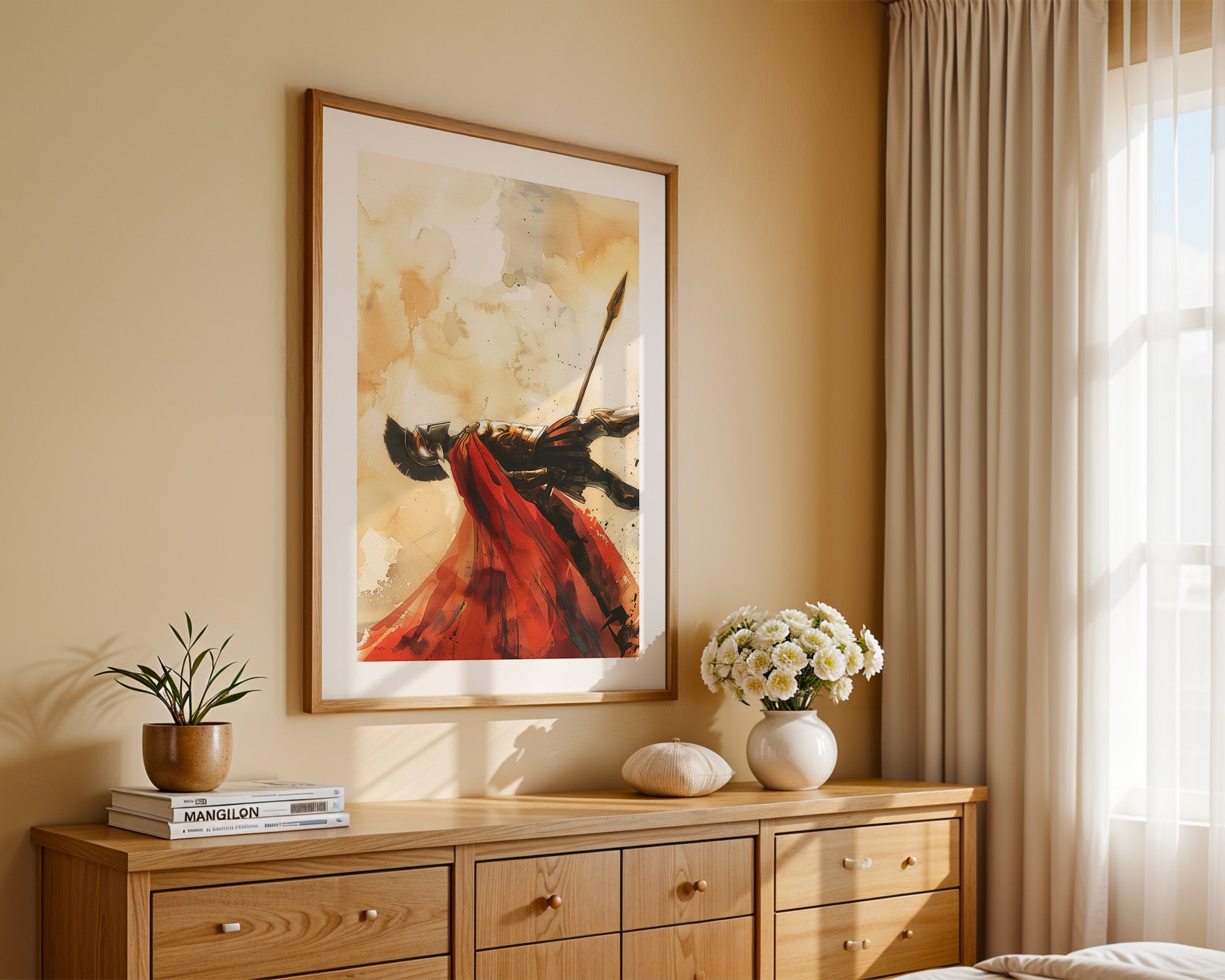 Spartaner Rüstung Aquarell